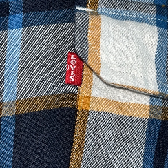 Levi’s JACKSON WORKER OVERSHIRT Plaid button down long sleeve flannel shirt - Picture 4 of 13